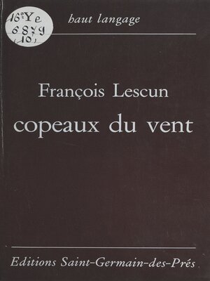 cover image of Copeaux du vent